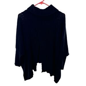 Free People Women’s World Traveler Black Pullover Sz M